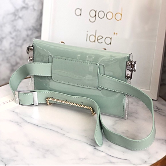 💚 Luxee Ville Mint Shelby Waist & Shoulder Bag - Picture 2 of 8